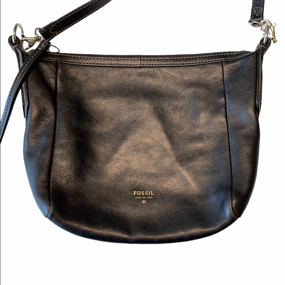 Fossil Black Leather Crossbody or Shoulder Bag - Picture 9 of 16